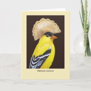 Pittsburgh Goldfinch avec carte casquette pierogi