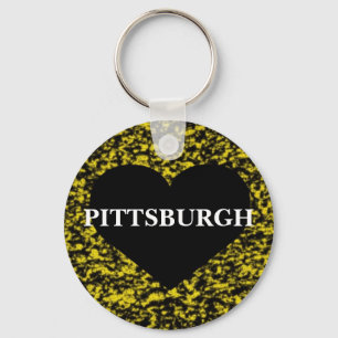 Pittsburgh Heart Keychain