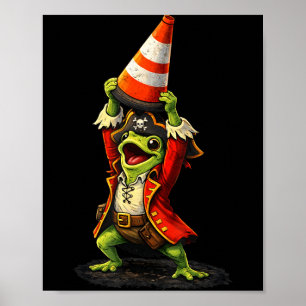 Pittsburgh Hoist The Traffic Cone Poster