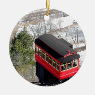 Pittsburgh Incline Plane Ceramic Ornament