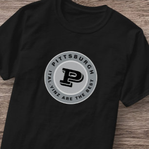 Pittsburgh Ital Yinz  Black Gold Yinzer T-Shirt