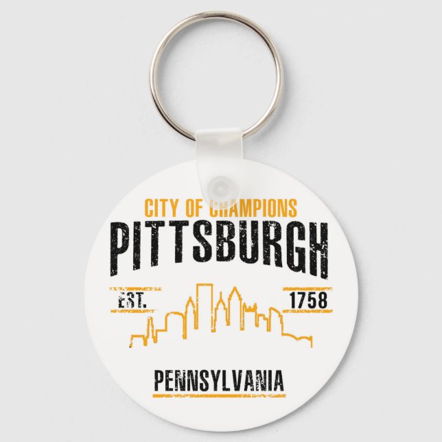 Pittsburgh Keychain (Front)