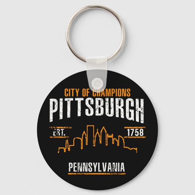 Pittsburgh Keychain (Front)