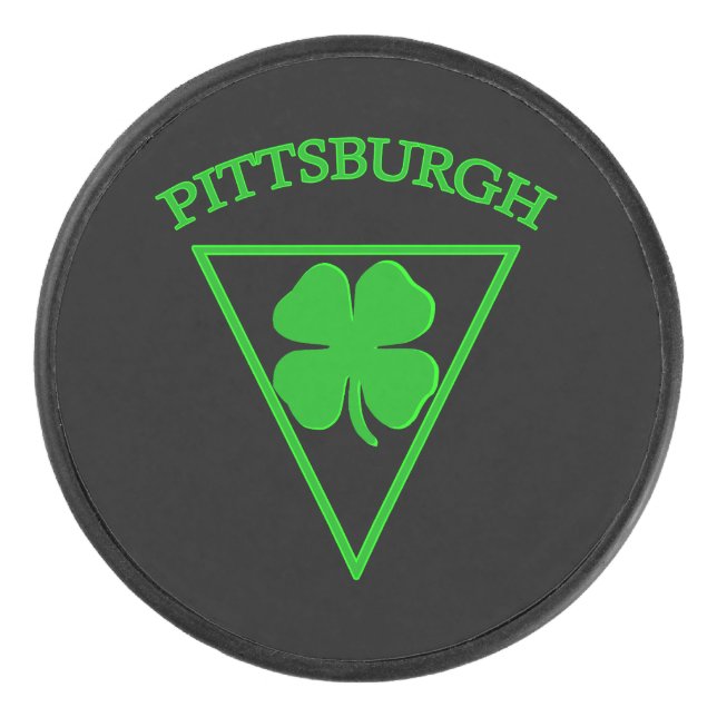 Pittsburgh Luck Hockey Puck (Front)