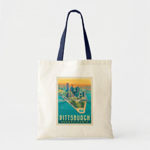 Pittsburgh, PA   Bird's Eye View Tote Bag