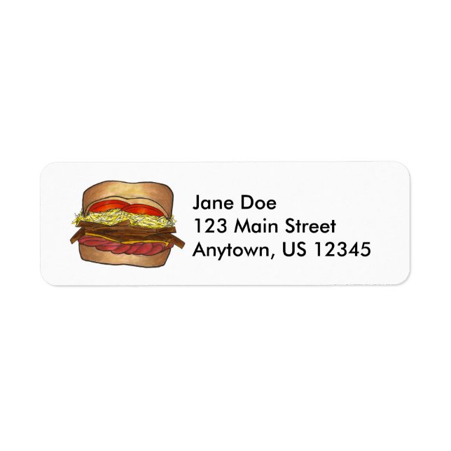 Pittsburgh PA Coleslaw Sandwich French Fry Labels (Front)