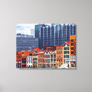 Pittsburgh PA Skyline Closeup Canvas Print