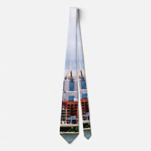 Pittsburgh PA Skyline Tie