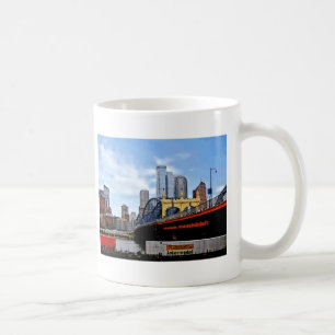 Pittsburgh PA - Train By Smithfield St Bridge Coffee Mug