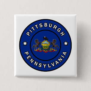 Pittsburgh Pennsylvania 2 Inch Square Button