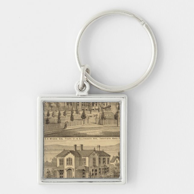 Pittsburgh, Pennsylvania 2 Keychain (Front)