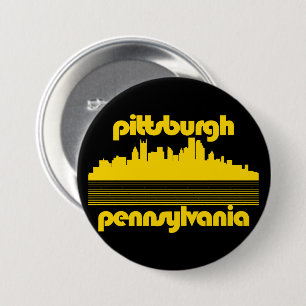 Pittsburgh Pennsylvania 3 Inch Round Button