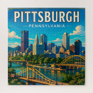 🌉 Pittsburgh Pennsylvania Bridges And Skyline Jigsaw Puzzle