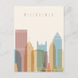 Pittsburgh, Pennsylvania   City Skyline Postcard