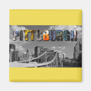 Pittsburgh Pennsylvania City Travel Photos Magnet