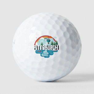 Pittsburgh, Pennsylvania   Cityscape Design Golf Balls