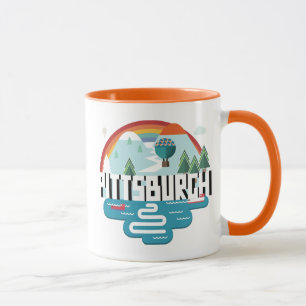 Pittsburgh, Pennsylvania   Cityscape Design Mug