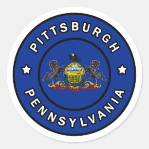 Pittsburgh Pennsylvania Classic Round Sticker