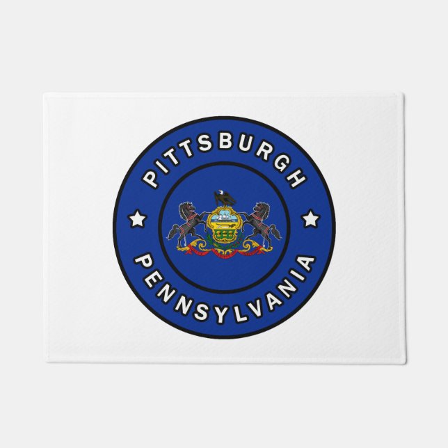 Pittsburgh Pennsylvania Doormat (Front)