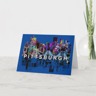 Pittsburgh, Pennsylvania in graffiti Card