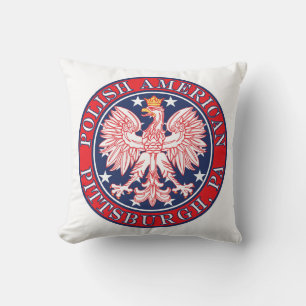 Pittsburgh Pennsylvania Polish Throw Pillow