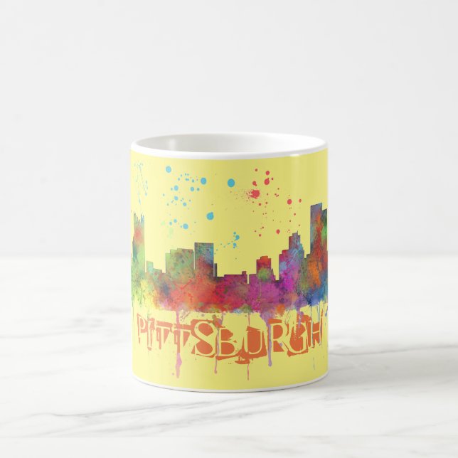 PITTSBURGH PENNSYLVANIA SKYLINE COFFEE MUG (Center)