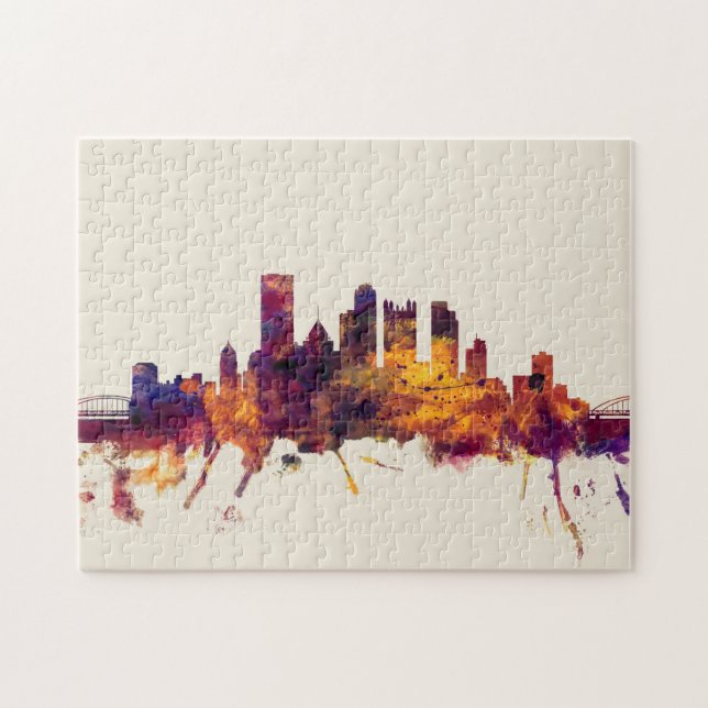 Pittsburgh Pennsylvania Skyline Jigsaw Puzzle (Horizontal)
