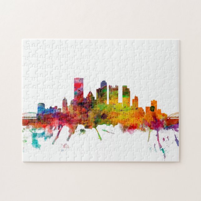 Pittsburgh Pennsylvania Skyline Jigsaw Puzzle (Horizontal)
