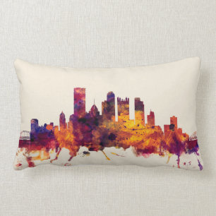 Pittsburgh Pennsylvania Skyline Lumbar Pillow