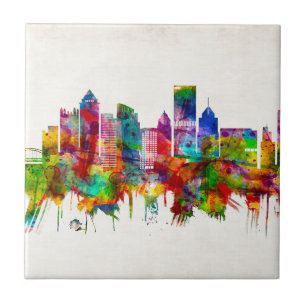 Pittsburgh Pennsylvania Skyline Tile