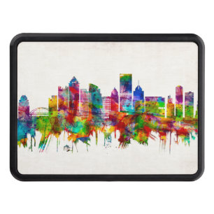 Pittsburgh Pennsylvania Skyline Trailer Hitch Cover