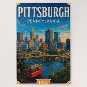 🌉 Pittsburgh Pennsylvania Vacation Memory 🌉 Jigsaw Puzzle