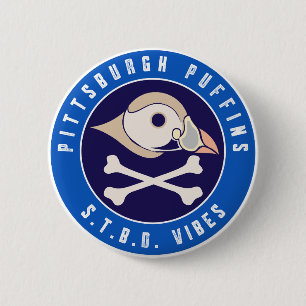 Pittsburgh Puffins S.T.B.D. Vibes 2 Inch Round Button