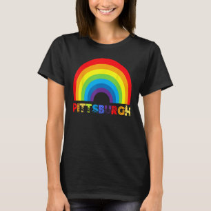 Pittsburgh Rainbow Gay LGBTQIA+ Pride Men Women Bo T-Shirt