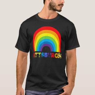 Pittsburgh Rainbow Gay LGBTQIA+ Pride Men Women Bo T-Shirt