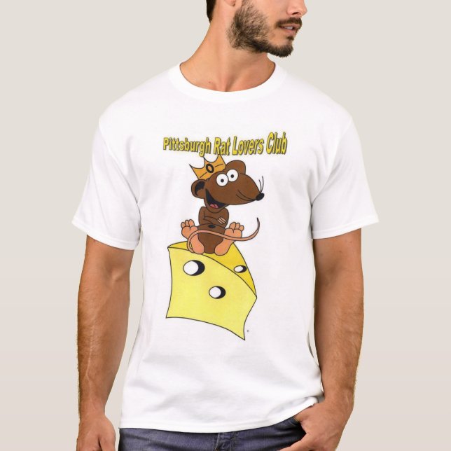 Pittsburgh Rat Lovers Club Dark Brown Rat T-Shirt (Front)
