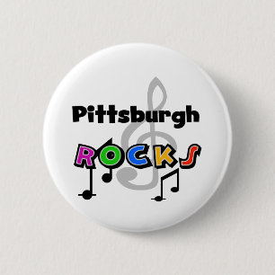 Pittsburgh Rocks 2 Inch Round Button