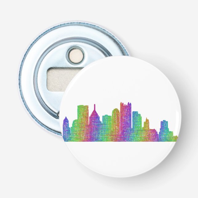 Pittsburgh skyline bottle opener (Front)