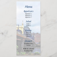 Pittsburgh Skyline By Smithfield St Bride Menu
