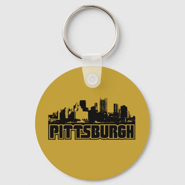 Pittsburgh Skyline Keychain (Front)
