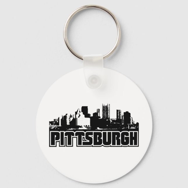 Pittsburgh Skyline Keychain (Front)