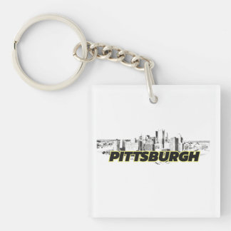 Pittsburgh Skyline Keychain