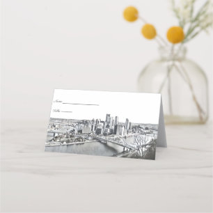Pittsburgh Skyline Place Cards