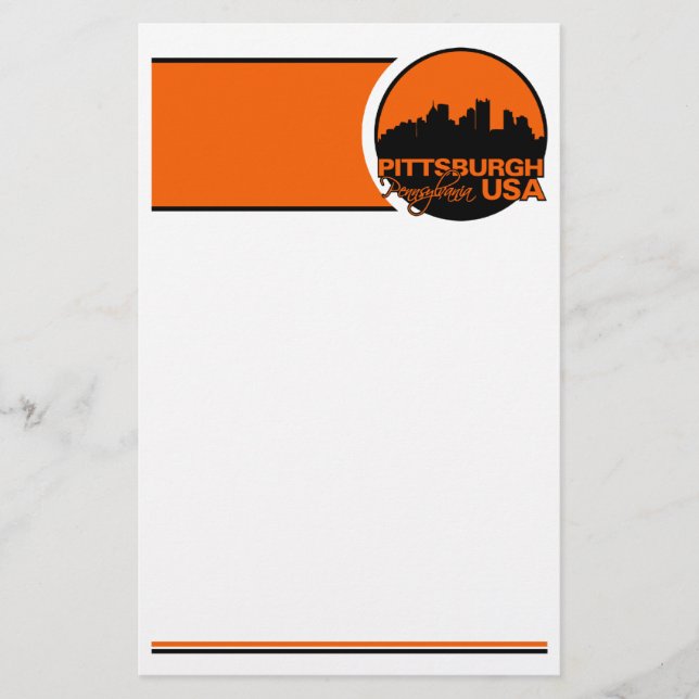 PITTSBURGH stationary, customize Stationery (Front)