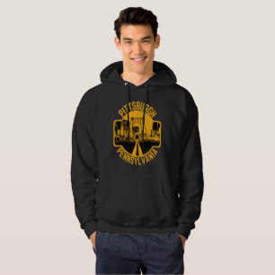 Pittsburgh Steel City Skyline Bridge Pennsylvania Hoodie