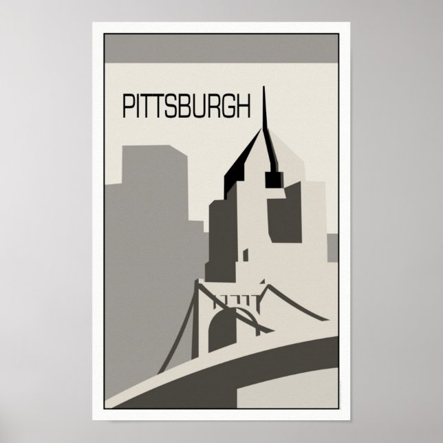 Pittsburgh Travel Poster (Front)
