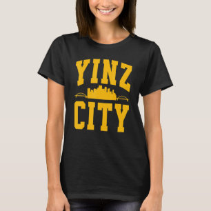 Pittsburgh Yinz Yinzer Steel City Skyline 412 Hom T-Shirt
