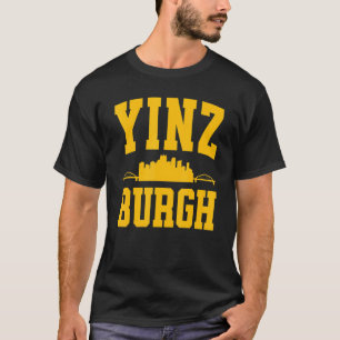 Pittsburgh Yinz  Yinzer Steel City Skyline 412 Hom T-Shirt