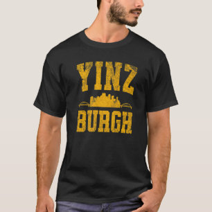 Pittsburgh Yinz Yinzer Steel City Skyline 412 Hom T-Shirt