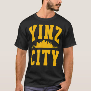 Pittsburgh Yinz  Yinzer Steel City Skyline 412 Hom T-Shirt